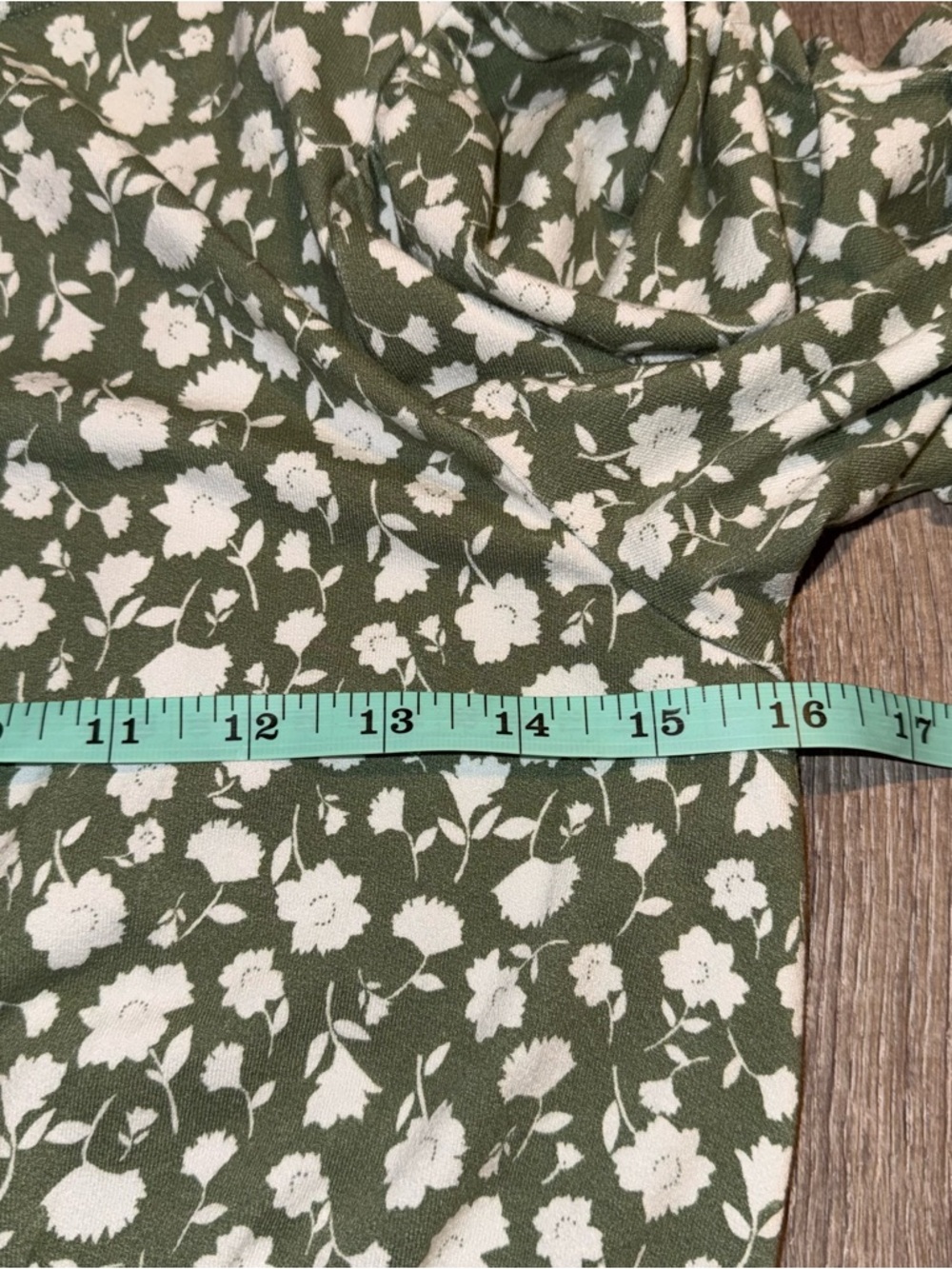 Free People Rosie Midi Dress Green white Floral Knit Open Back buckle S - Picture 14 of 16